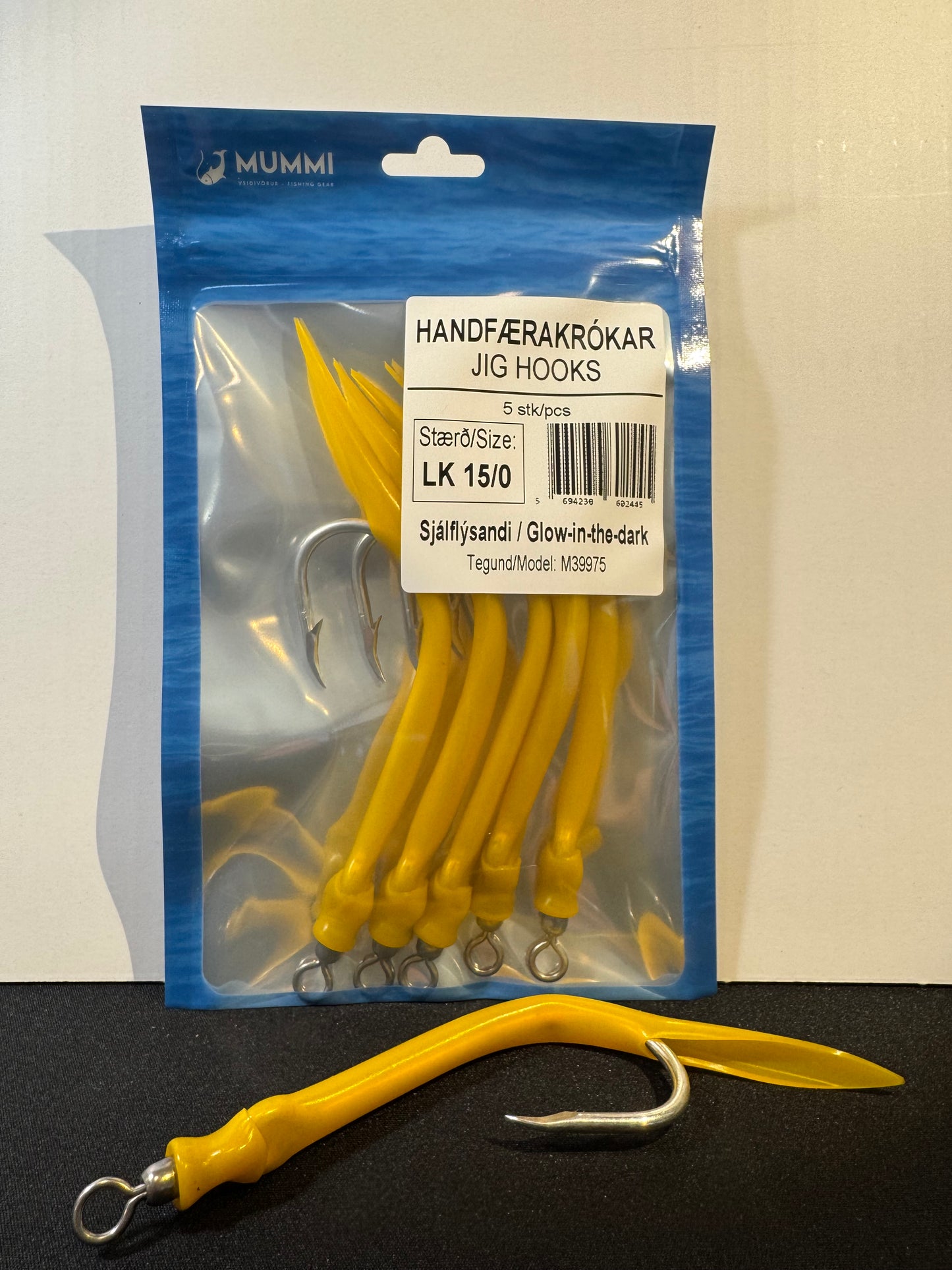 Krókar LK 15/0 Standard Blandað (5 stk) - - Jig hooks LK15/0 Standard Mixed (5 pcs)